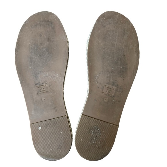 Schutz - Alcina Clear Strap Rhinestone Sandals Sz 8.5 - Picture 9 of 11